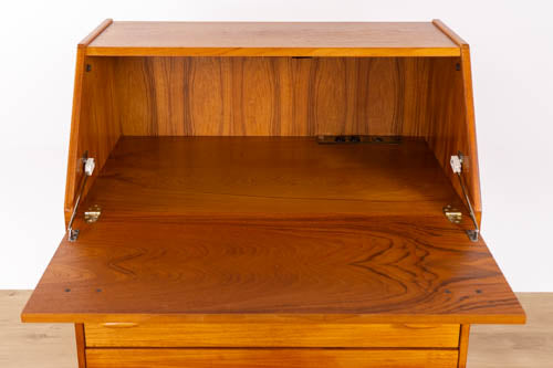 Vintage Teak Secretary Desk - (D1604)
