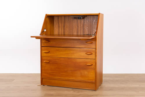 Vintage Teak Secretary Desk - (D1604)