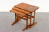 Teak & Tile Nesting Tables - (D1159)