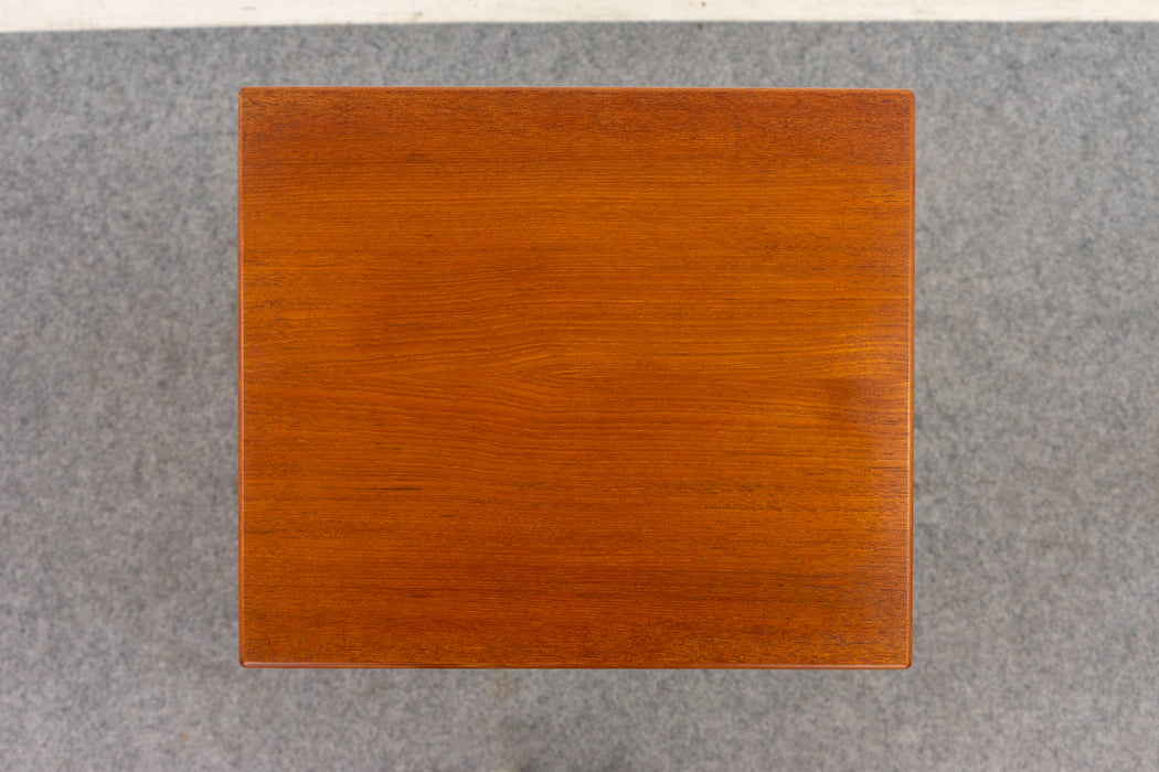 Teak & Tile Nesting Tables - (D1159)