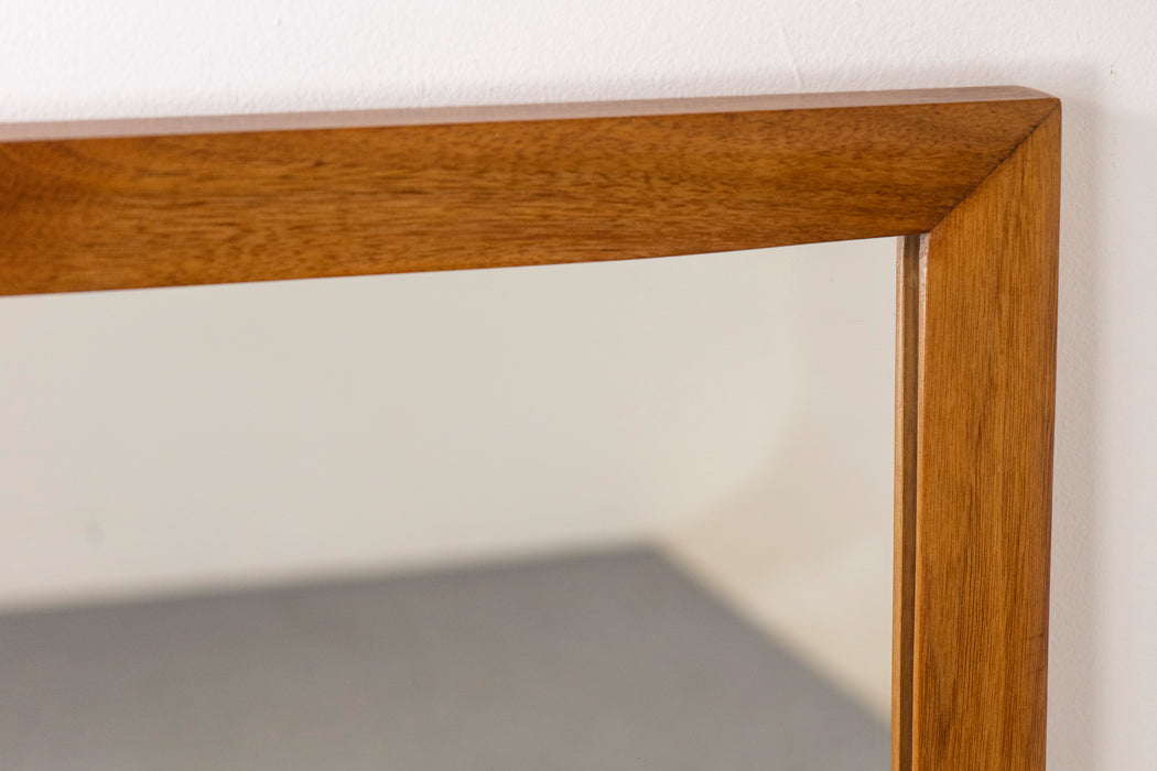 Walnut Mid-Century Mirror - (D1432)