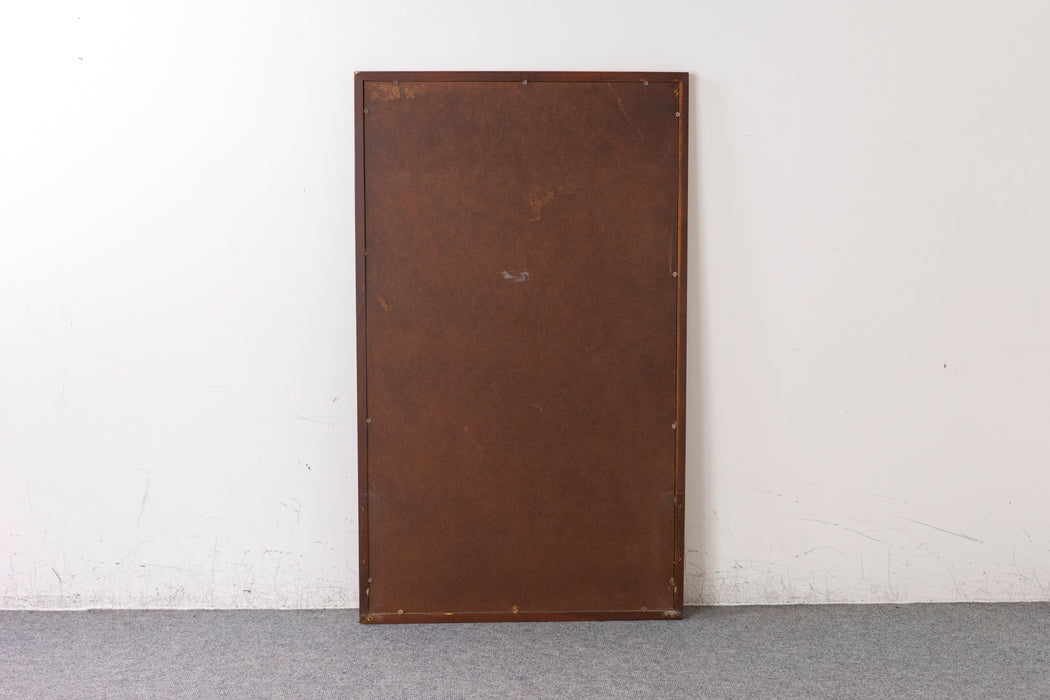 Walnut Mid-Century Mirror - (D1432)