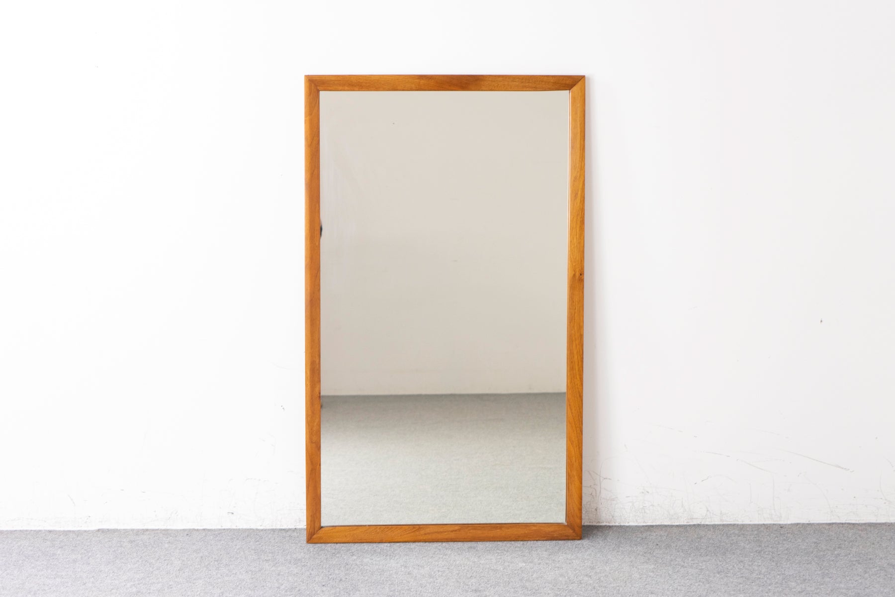 Walnut Mid-Century Mirror - (D1432)