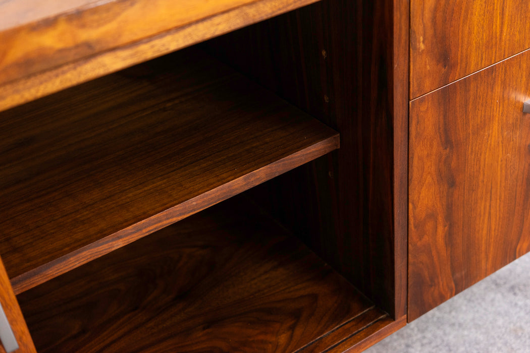 Walnut Mid-Century Sideboard - (D1457)