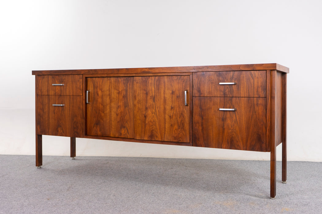 Walnut Mid-Century Sideboard - (D1457)