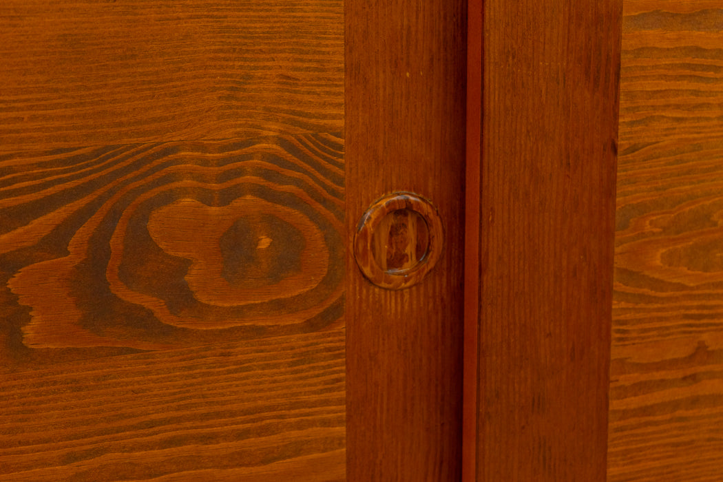 Mid-Century Modern Pine Wardrobe - (D1554)