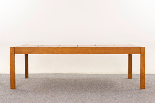 Teak & Tile Mid-Century Coffee Table - (D1354)