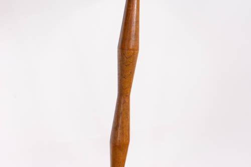 Mid Century Teak Double Stemmed Floor Lamp - (D1599)