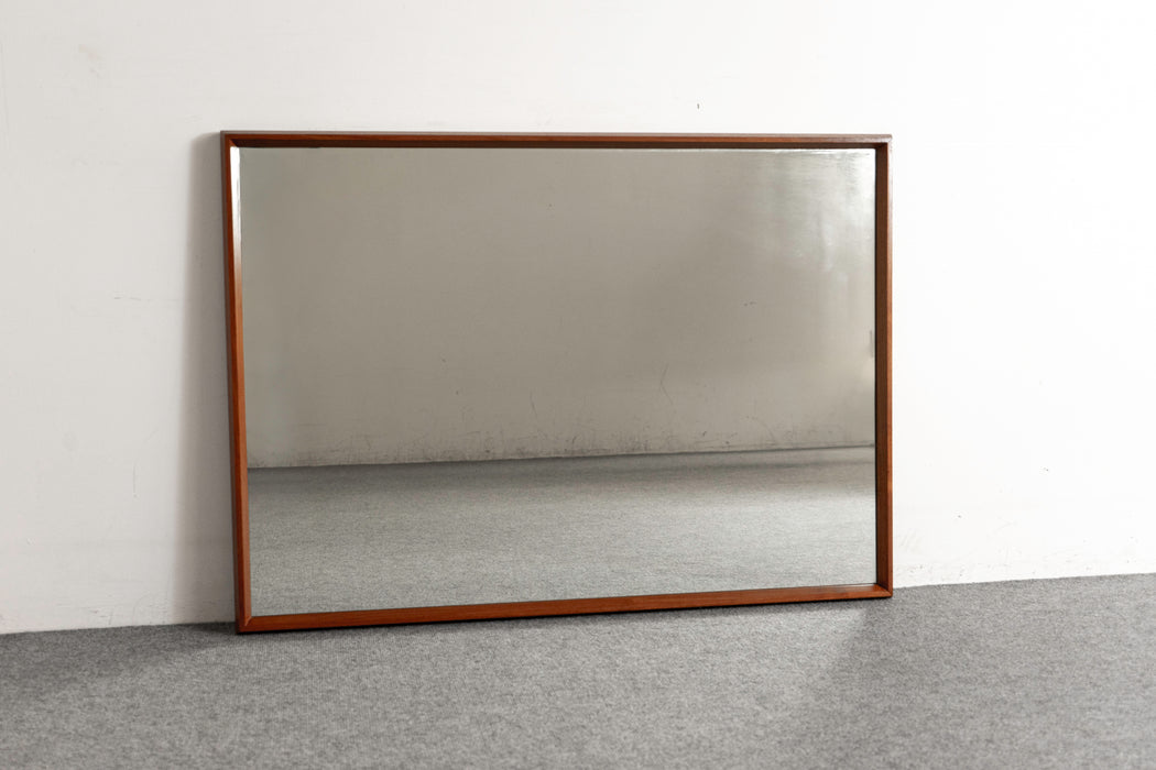 Teak Mid-Century Mirror  - (D1268)