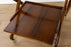 Mid Century Walnut Convertible Serving Cart  - (D1541)