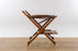 Mid Century Walnut Convertible Serving Cart  - (D1541)