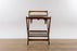 Mid Century Walnut Convertible Serving Cart  - (D1541)
