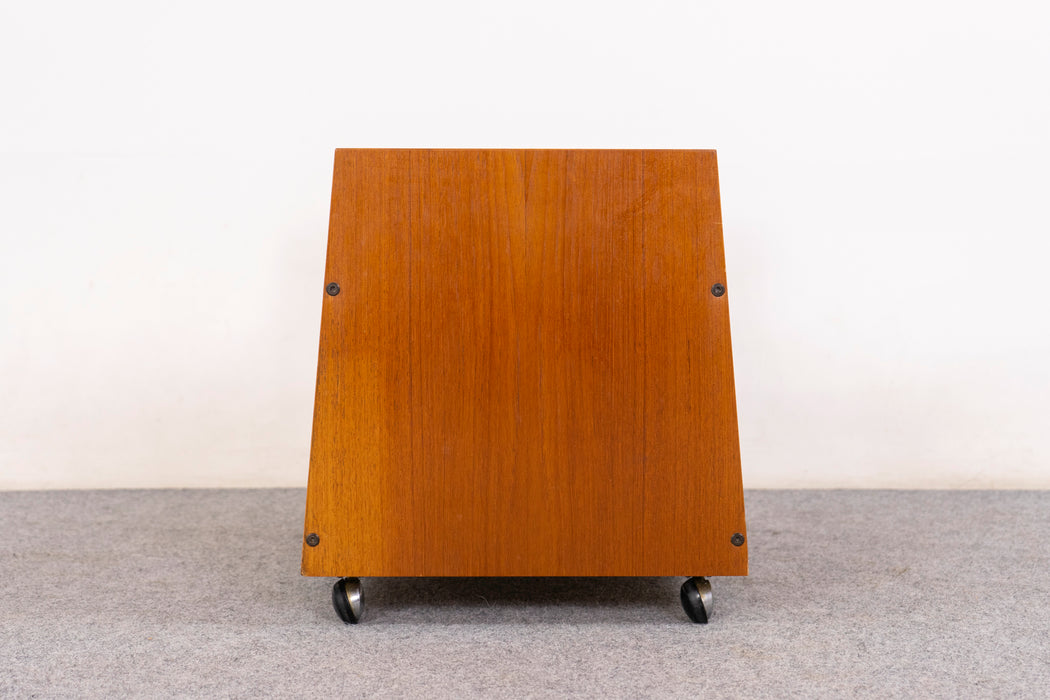 Teak Norwegian Record Caddy by Rolf Hesland - (D1452)