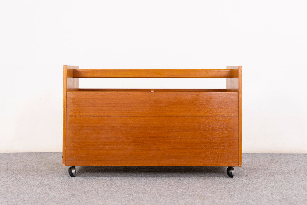 Teak Norwegian Record Caddy by Rolf Hesland - (D1452)