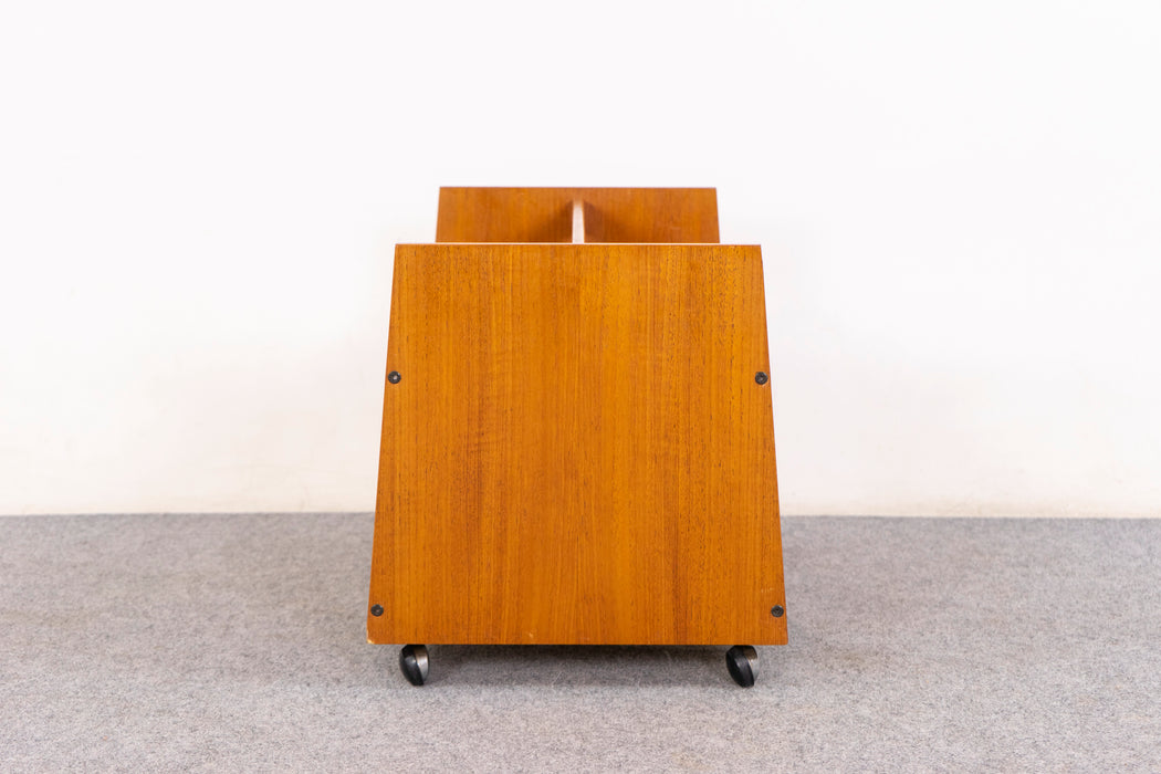 Teak Norwegian Record Caddy by Rolf Hesland - (D1452)