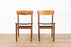 2 Danish Modern Teak & Beech Dining Chairs - (D1582)