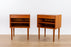 Pair of Danish Modern Teak Bedsides by Hundevad - (D1529)