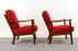 Beech Lounge Chair Pair - (325-014)