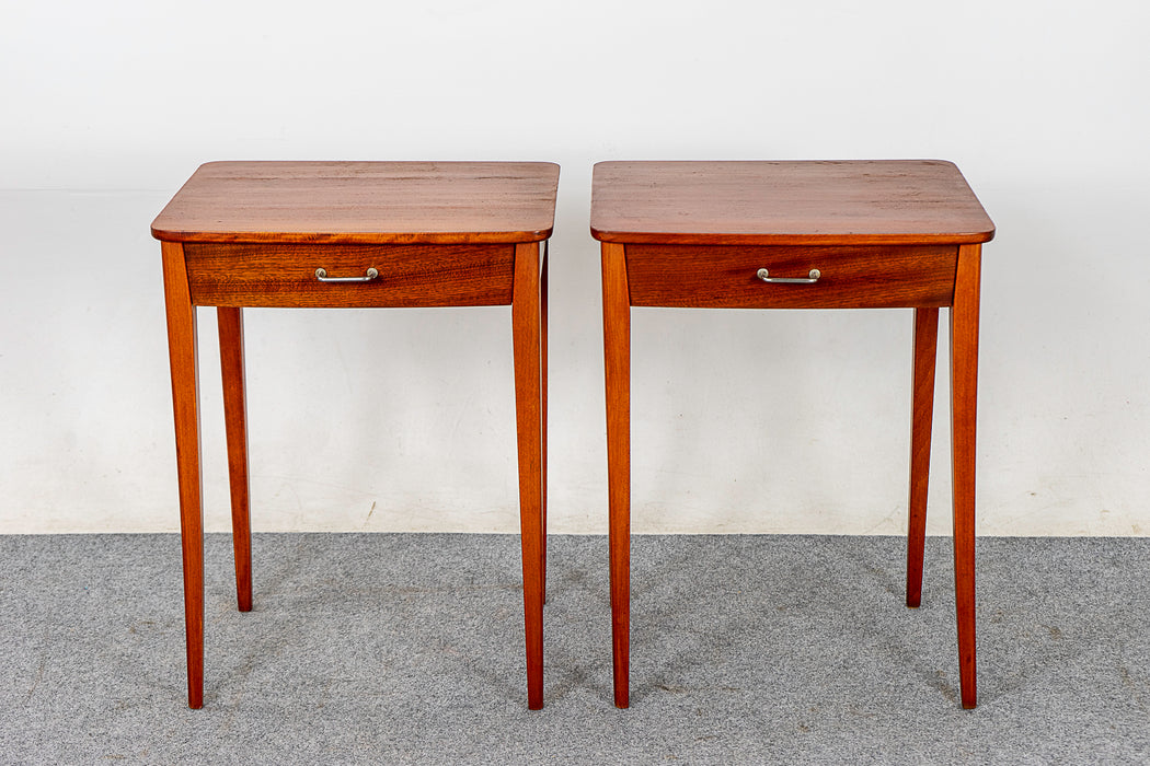 Mahogany Bedside Table Pair - (324-352.5)