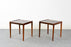Danish Rosewood Side Table Pair - (322-202)