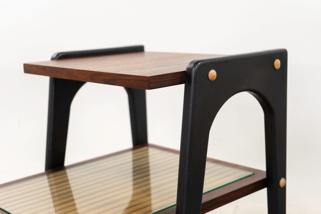 Rosewood Mid-Century Side Tables - (D1254)