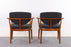 Teak Danish Armchair Pair - (D1172)