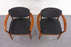 Teak Danish Armchair Pair - (D1172)