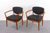 Teak Danish Armchair Pair - (D1172)