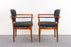 Teak Danish Armchair Pair - (D1172)