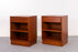 Teak Bedside Table Pair by Hundevad - (D1451)