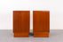 Teak Bedside Table Pair by Hundevad - (D1451)