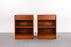 Teak Bedside Table Pair by Hundevad - (D1451)