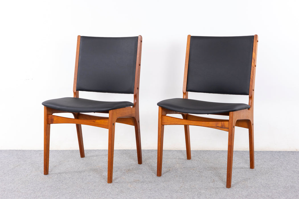 2 Danish Modern Teak Dining Chairs - (323-006.1)
