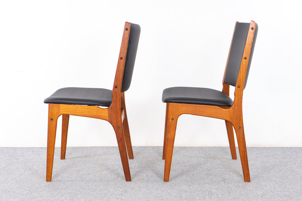 2 Danish Modern Teak Dining Chairs - (323-006.1)