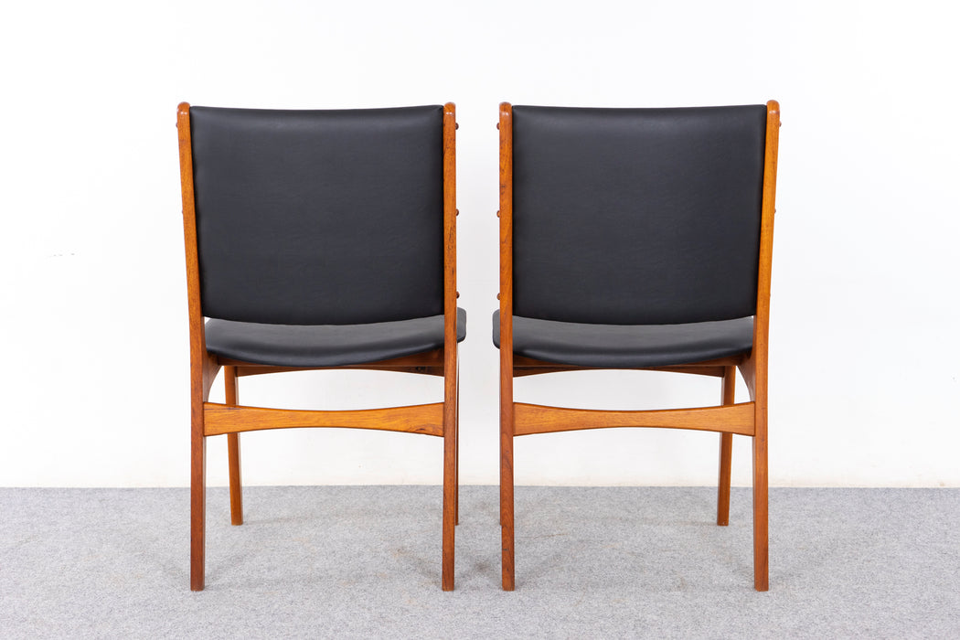2 Danish Modern Teak Dining Chairs - (323-006.1)