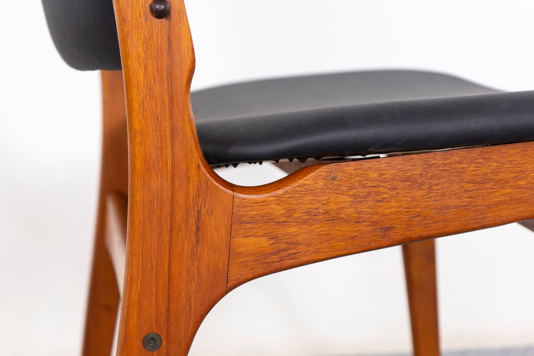 2 Danish Modern Teak Dining Chairs - (323-006.1)