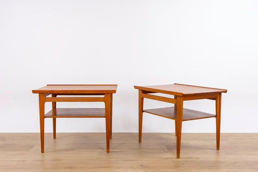 2 Finn Juhl FD-535 Solid Teak Side Tables for France & Daverkosen   - (D1530)