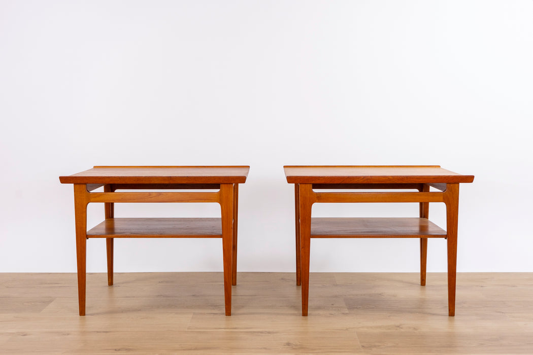 2 Finn Juhl FD-535 Solid Teak Side Tables for France & Daverkosen   - (D1530)