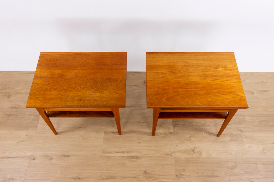 2 Finn Juhl FD-535 Solid Teak Side Tables for France & Daverkosen   - (D1530)