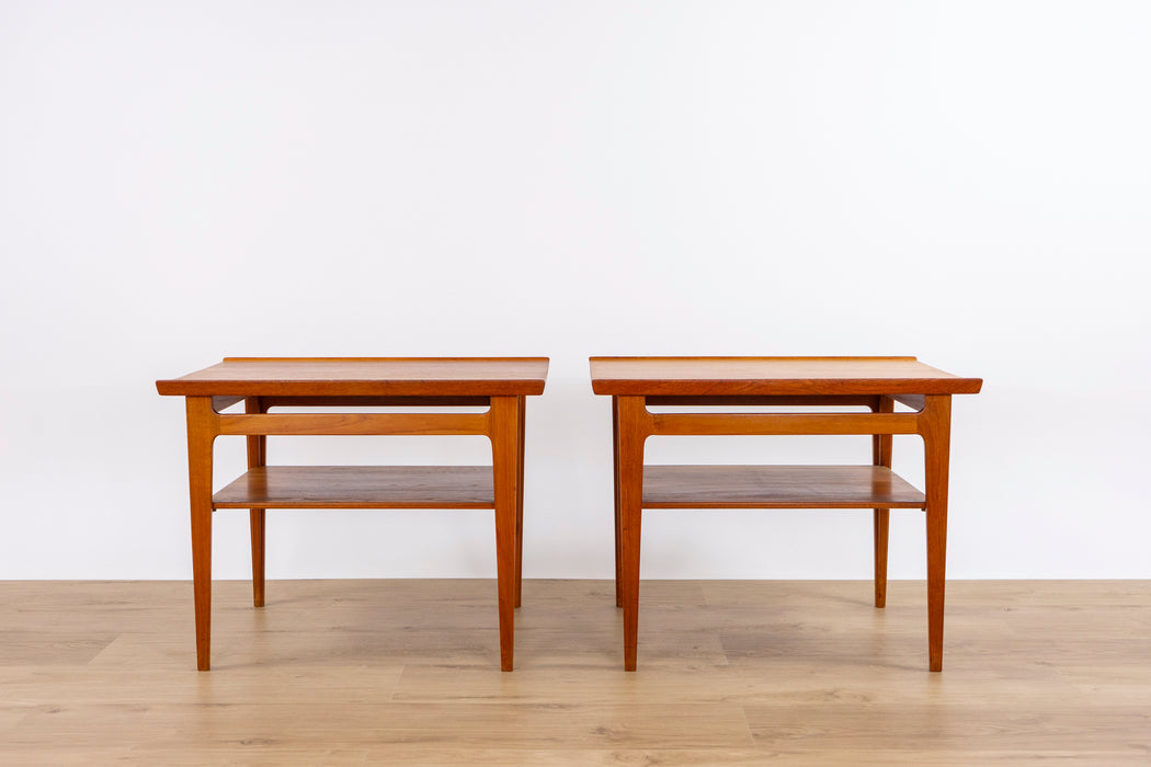 2 Finn Juhl FD-535 Solid Teak Side Tables for France & Daverkosen   - (D1530)