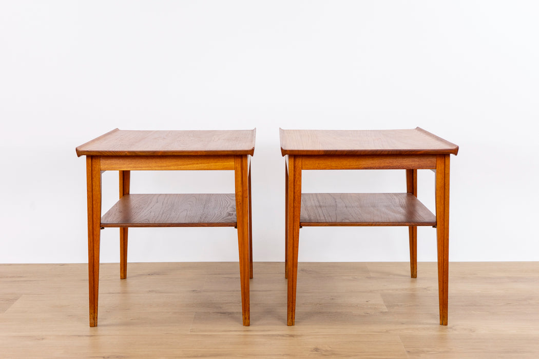 2 Finn Juhl FD-535 Solid Teak Side Tables for France & Daverkosen   - (D1530)
