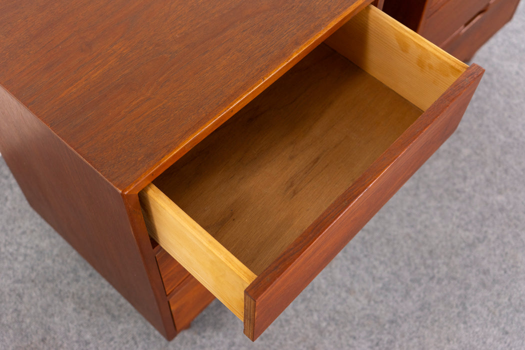 Teak Bedside Table Pair - (D1471)