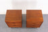 Teak Bedside Table Pair - (D1471)