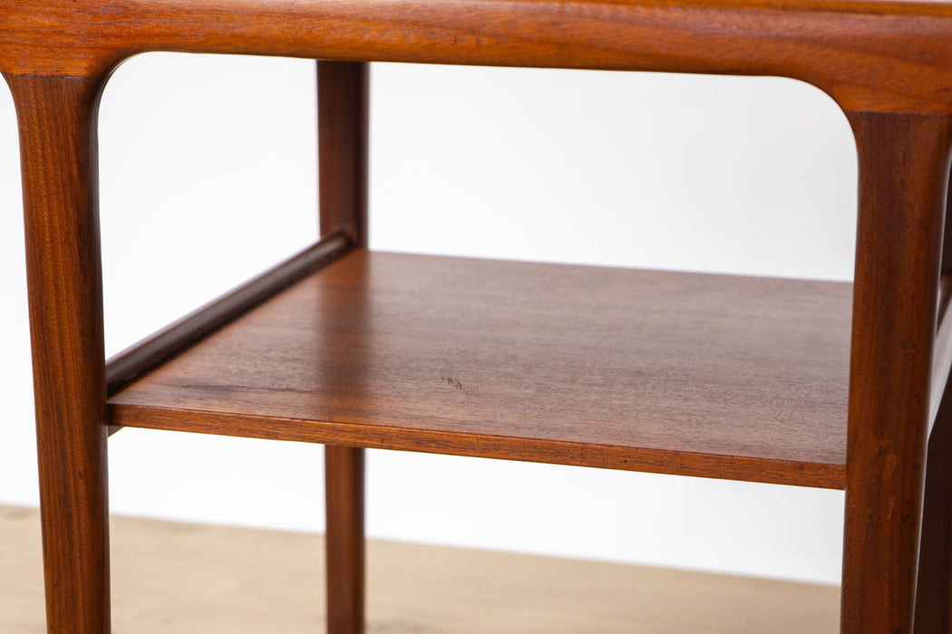 2 Danish Mid Century Teak Side Tables - (D1560)