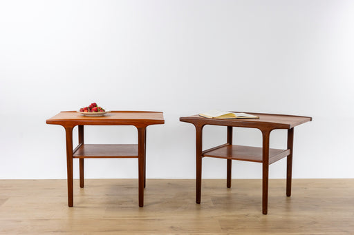 2 Danish Mid Century Teak Side Tables - (D1560)