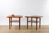 2 Danish Mid Century Teak Side Tables - (D1560)