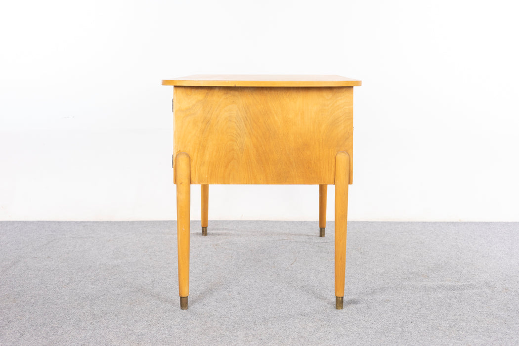 Danish Mid-Century Beech Writing Desk - (326-047)