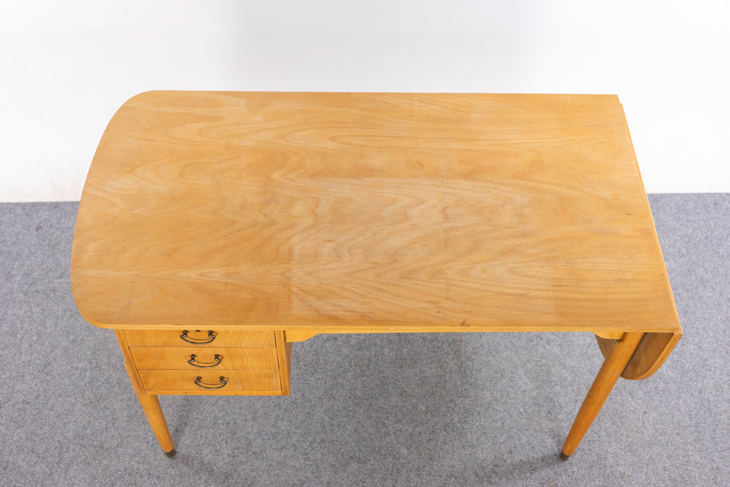 Danish Mid-Century Beech Writing Desk - (326-047)