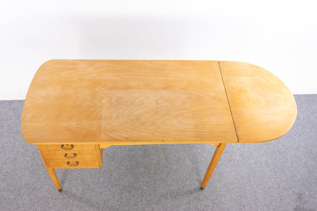 Danish Mid-Century Beech Writing Desk - (326-047)
