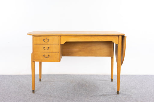 Danish Mid-Century Beech Writing Desk - (326-047)
